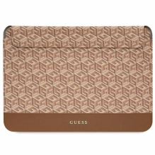 Guess GCube Stripes case for a 14&quot; laptop - brown