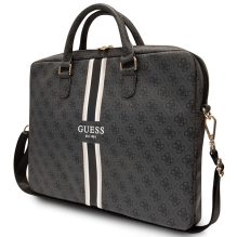 Guess 4G Printed Stripes bag for a 16&quot; laptop - black