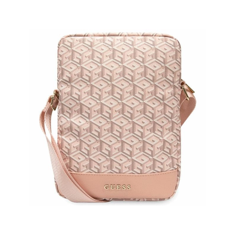 Guess Bag GUTB10HGCFSEP 10&quot; pink / pink GCube Stripe Tablet Bag