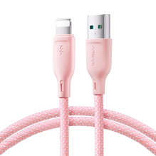 Joyroom Multi-Color Series S-A34 USB-A / Lightning 3A cable 1m - pink