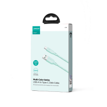 Joyroom Multi-Color Series S-A34 USB-A / USB-C cable 100W 1m - green