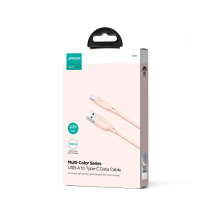 Joyroom Multi-Color Series S-A34 USB-A / USB-C Cable 100W 1m - Pink