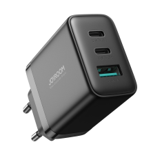 Joyroom JR-TCF10 greitas įkroviklis 2x USB-C USB-A 32W - juodas