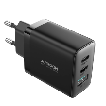 Joyroom JR-TCF10 greitas įkroviklis 2x USB-C USB-A 32W - juodas