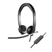 USB Ausinės - Logitech H650e Stereo Biuro Juodos/ Sidabrinės