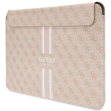 Guess 4G Printed Stripes cover for a 16&quot; laptop - pink