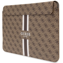 Guess 4G Printed Stripes cover for a 16&quot; laptop - brown