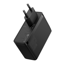 Baseus GaN5 Pro GaN įkroviklis 2x USB-C / USB-A 160W - juodas + USB-C - USB-C 240W laidas - juodas