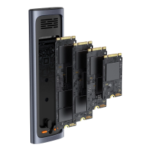 Baseus FlyJoy Series M.2 NVMe 10Gb / s SSD Caddy – pilka