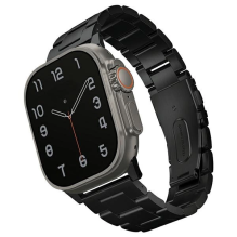 Uniq Osta nerūdijančio plieno dirželis, skirtas Apple Watch 1/2/3/4/5/6/7/8/SE/SE2/Ultra 42/44/45/49mm – juodas