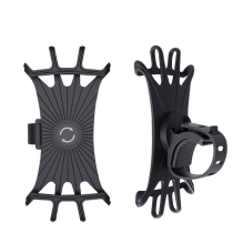 Swivel silicone bike holder - black