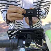 Swivel silicone bike holder - black