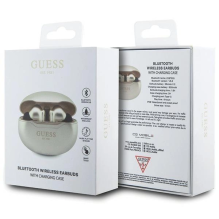 Guess GUTWST50ED TWS Bluetooth ausinės + prijungimo stotelė - auksinė Classic EST