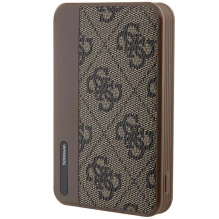 Guess Powerbank 15W GUPB5LP4GEGW 5000mAh ruda / ruda 4G odinis metalinis logotipas