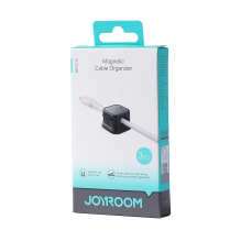 Joyroom JR-ZS368 magnetic cable organizer - black (3 pcs.)