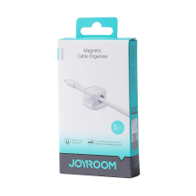 Joyroom JR-ZS368 magnetic cable organizer - white (3 pcs.)