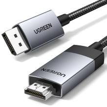 Ugreen DP119 15774 DisplayPort / HDMI 4K 60Hz kabelis 2m – pilkas