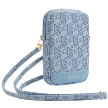 Guess Zip GCube Bottom Stripe phone bag - blue