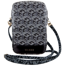 Guess Zip GCube Bottom Stripe phone bag - black