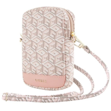 Guess Zip GCube Bottom Stripe phone bag - pink