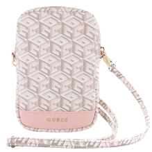 Guess Zip GCube Bottom Stripe phone bag - pink