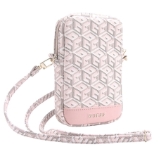 Guess Zip GCube Bottom Stripe phone bag - pink