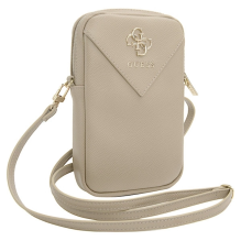 Guess Zip Triangle 4G phone bag - gold