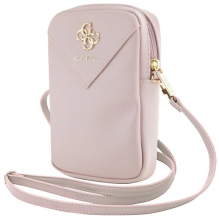 Guess Zip Triangle 4G bag - pink