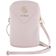 Guess Zip Triangle 4G bag - pink