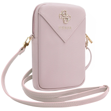 Guess Zip Triangle 4G bag - pink