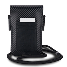 BMW Carbon &amp; Red Stripe phone bag - black