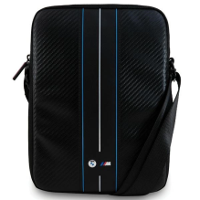 BMW Carbon &amp; Blue Stripe bag for a 10&quot; tablet - black