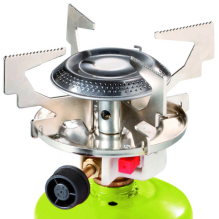 Gas camping stove with...