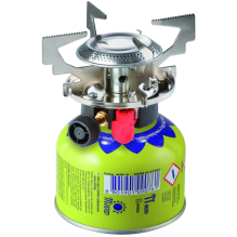 Gas camping stove with gas cartridges (thread or valve) ATOS piezo igniter 1.8kW