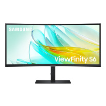 Plačiaekranis Monitorius - Samsung S65UC 34" 3440x1440 Kreivasis Juodas