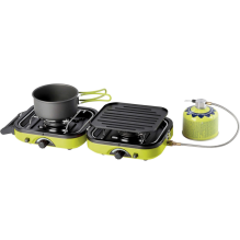 DUAL COMPACT + GRILL double camping stove