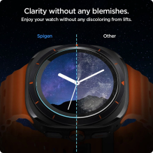 „Spigen Glas.TR EZ Fit“ grūdintas stiklas, skirtas „Samsung Galaxy Watch Ultra“ (47 mm) – skaidrus (2 pakuotės)