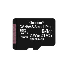 MikroSD Kortelė - Kingston Technology 64GB Canvas Select Plus, Auksinė