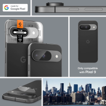 Spigen Optik.tR Ez Fit grūdinto stiklo fotoaparato ekrano apsauga, skirta „Google Pixel 9“ (2 pakuotės)