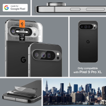 Spigen Optik.tR Ez Fit grūdinto stiklo fotoaparato ekrano apsauga, skirta „Google Pixel 9 Pro XL“ (2 pakuotės)