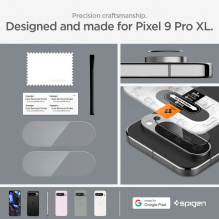 Spigen Optik.tR Ez Fit Tempered Glass Camera Screen Protector for Google Pixel 9 Pro XL (2-Pack)