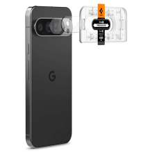 Spigen Optik.tR Ez Fit grūdinto stiklo fotoaparato ekrano apsauga, skirta „Google Pixel 9 Pro“ (2 pakuotės)