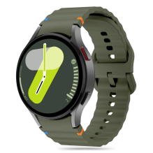 Tech-Protect silikoninis sportinis dirželis, skirtas Samsung Galaxy Watch 4 / 5 / 5 Pro / 6 / 7 / FE - žalias