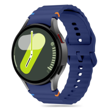 Tech-Protect Silicone Sport Strap for Samsung Galaxy Watch 4 / 5 / 5 Pro / 6 / 7 / FE - Blue