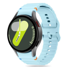 Tech-Protect silikoninis sportinis dirželis, skirtas Samsung Galaxy Watch 4 / 5 / 5 Pro / 6 / 7 / FE - mėlynas