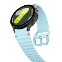 Tech-Protect silikoninis sportinis dirželis, skirtas Samsung Galaxy Watch 4 / 5 / 5 Pro / 6 / 7 / FE - mėlynas