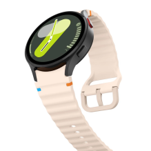 Tech-Protect silikoninis sportinis dirželis, skirtas Samsung Galaxy Watch 4 / 5 / 5 Pro / 6 / 7 / FE - rožinė