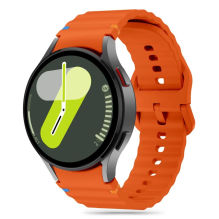 Tech-Protect Silicone Sport Strap for Samsung Galaxy Watch 4 / 5 / 5 Pro / 6 / 7 / FE - Orange