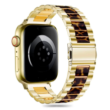 Tech-Protect Modern Apple Watch Strap 4 / 5 / 6 / 7 / 8 / 9 / SE (38 / 40 / 41 mm) - Gold / Leopard