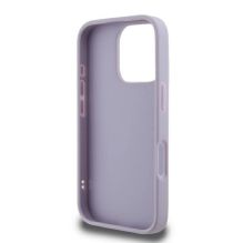 Guess Quilted Metal Logo case for iPhone 16 Pro - light purple